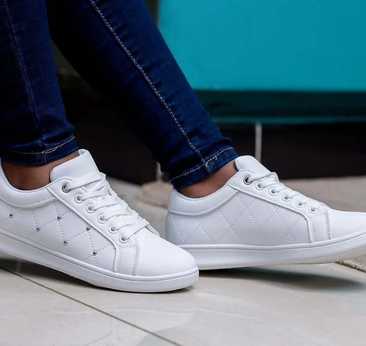 Bettle Sneakers (White) - Minichic collection