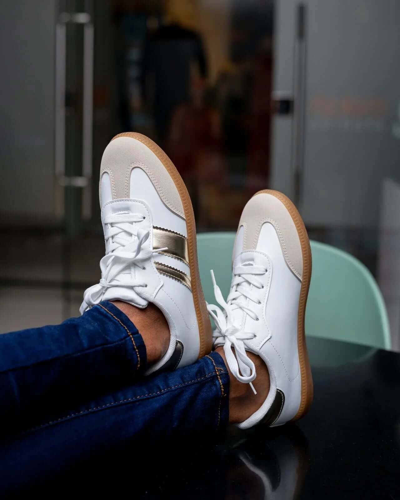 Rebel Sneakers (Gold) - Minichic collection