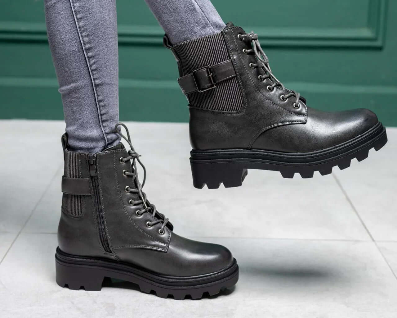 Chloe Boots (Grey) - Minichic collection