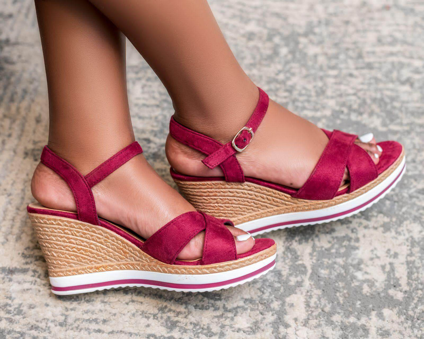 Wedges (Maroon) - Minichic collection