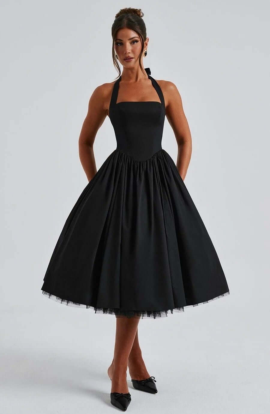 Classic Audrey Halter Dress