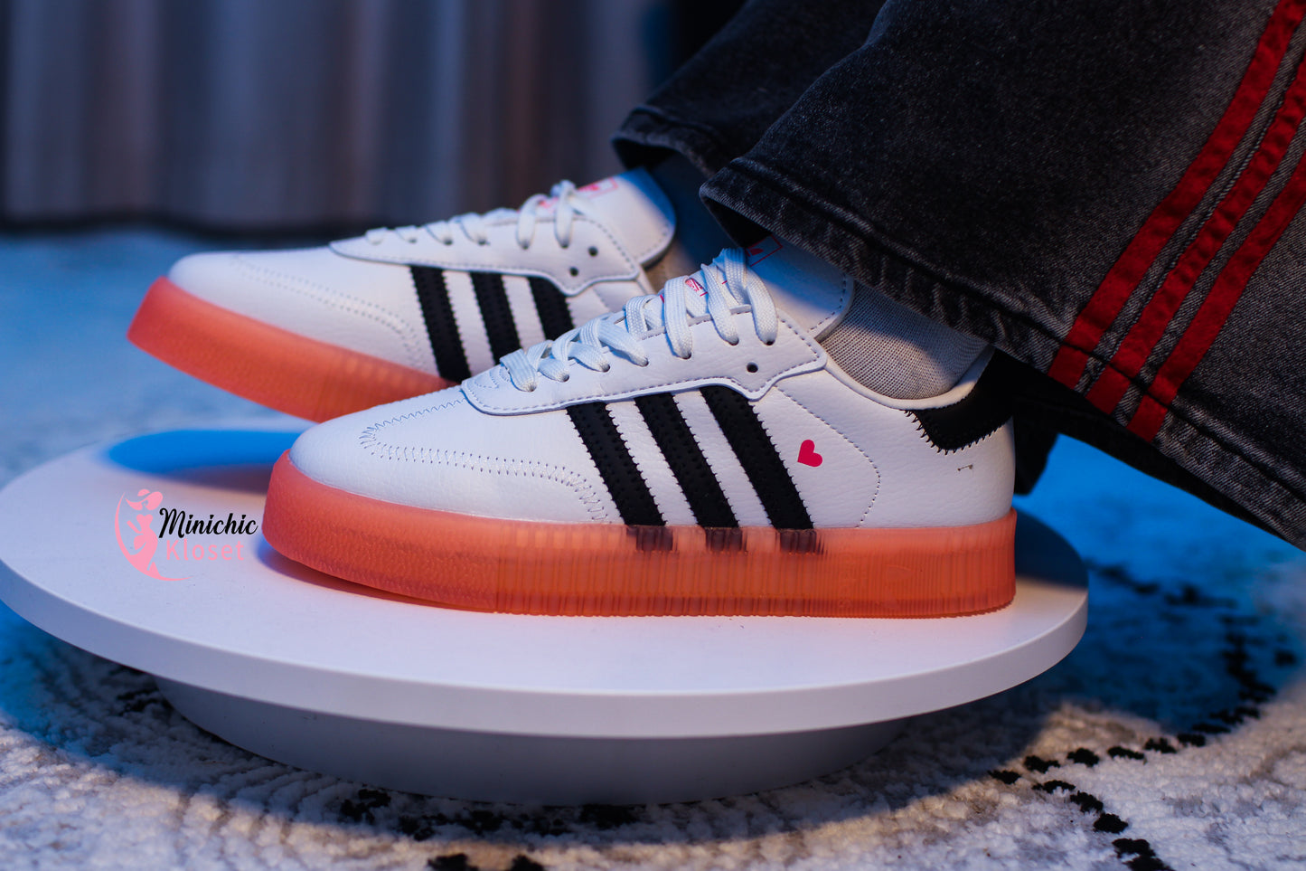 Samba Sneaker w/Orange
