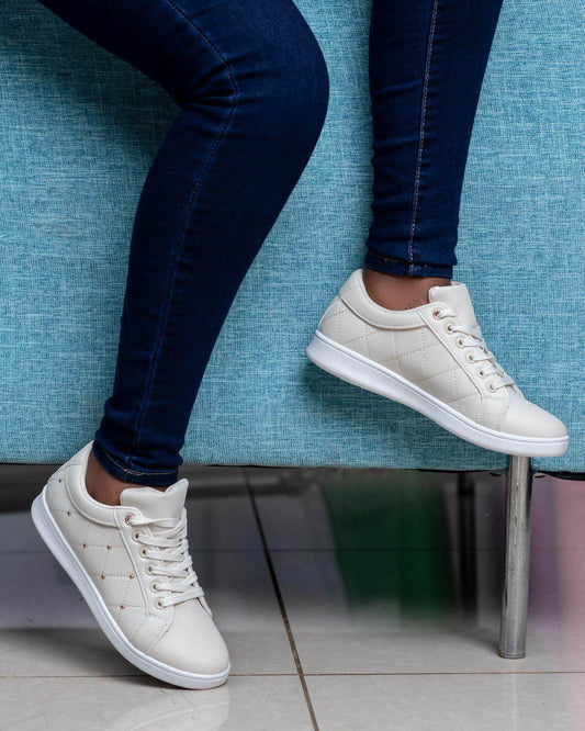 Bettle Sneakers(Cream) - Minichic collection 