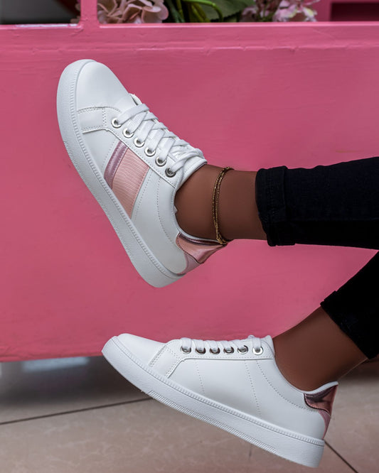 Aster Sneakers (W/pink)