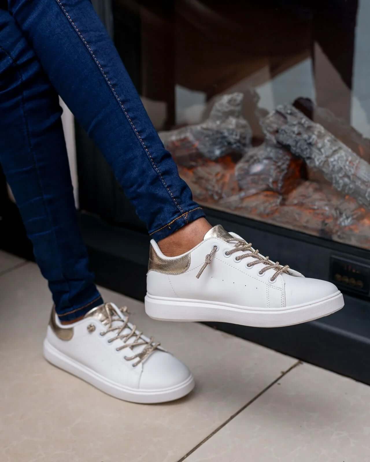 Rainbow Sneakers (Gold) - Minichic collection 