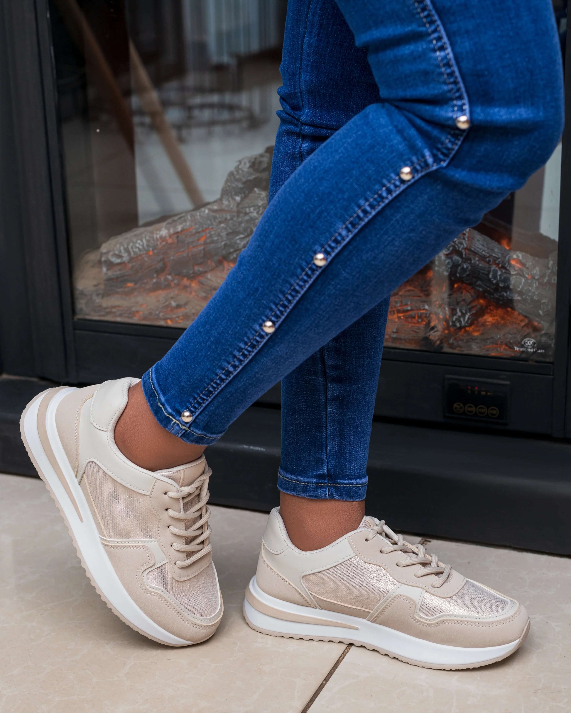 Riri Airmax sneakers-Beige - Minichic collection 