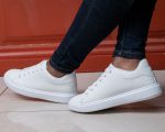 Laced Shoe Sneakers (White) - Minichic collection