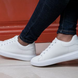 Laced Shoe Sneakers (White) - Minichic collection