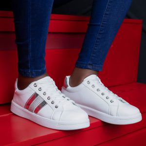 Shiny Shoe Sneaker (White) - Minichic collection