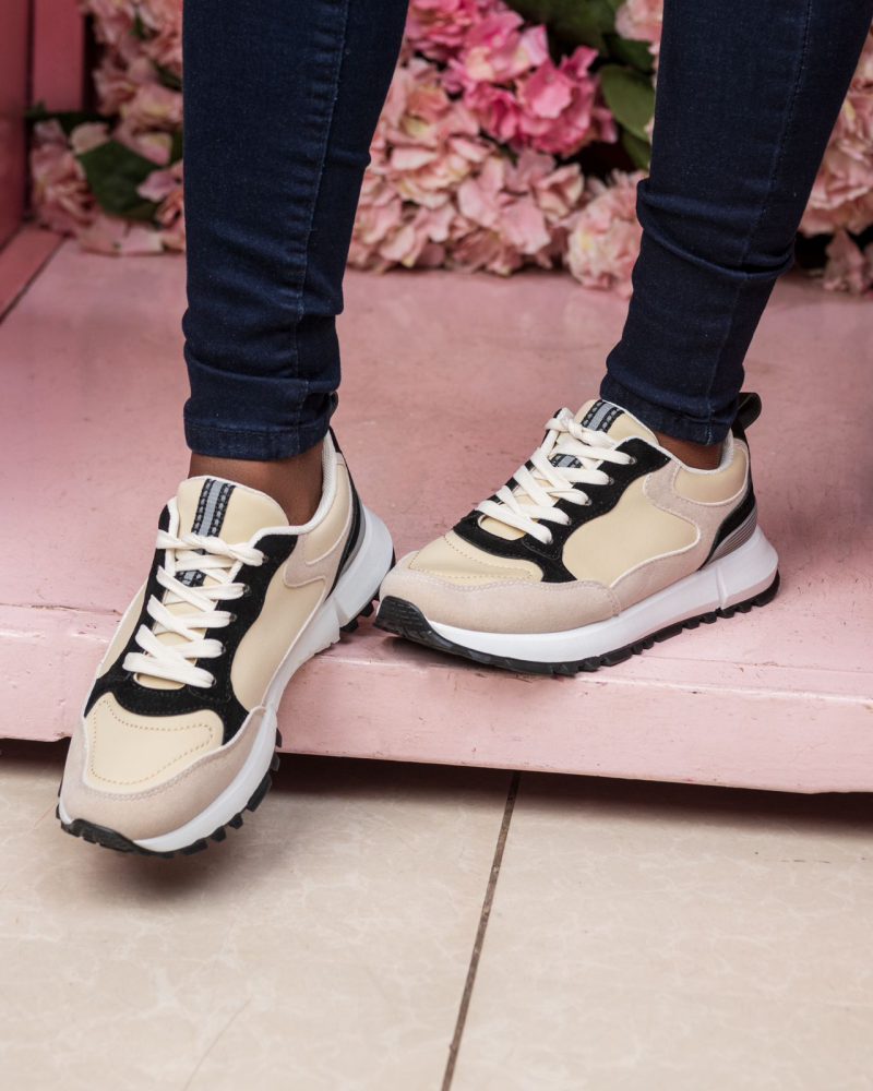 T Drops Sneakers (Beige) - Minichic collection